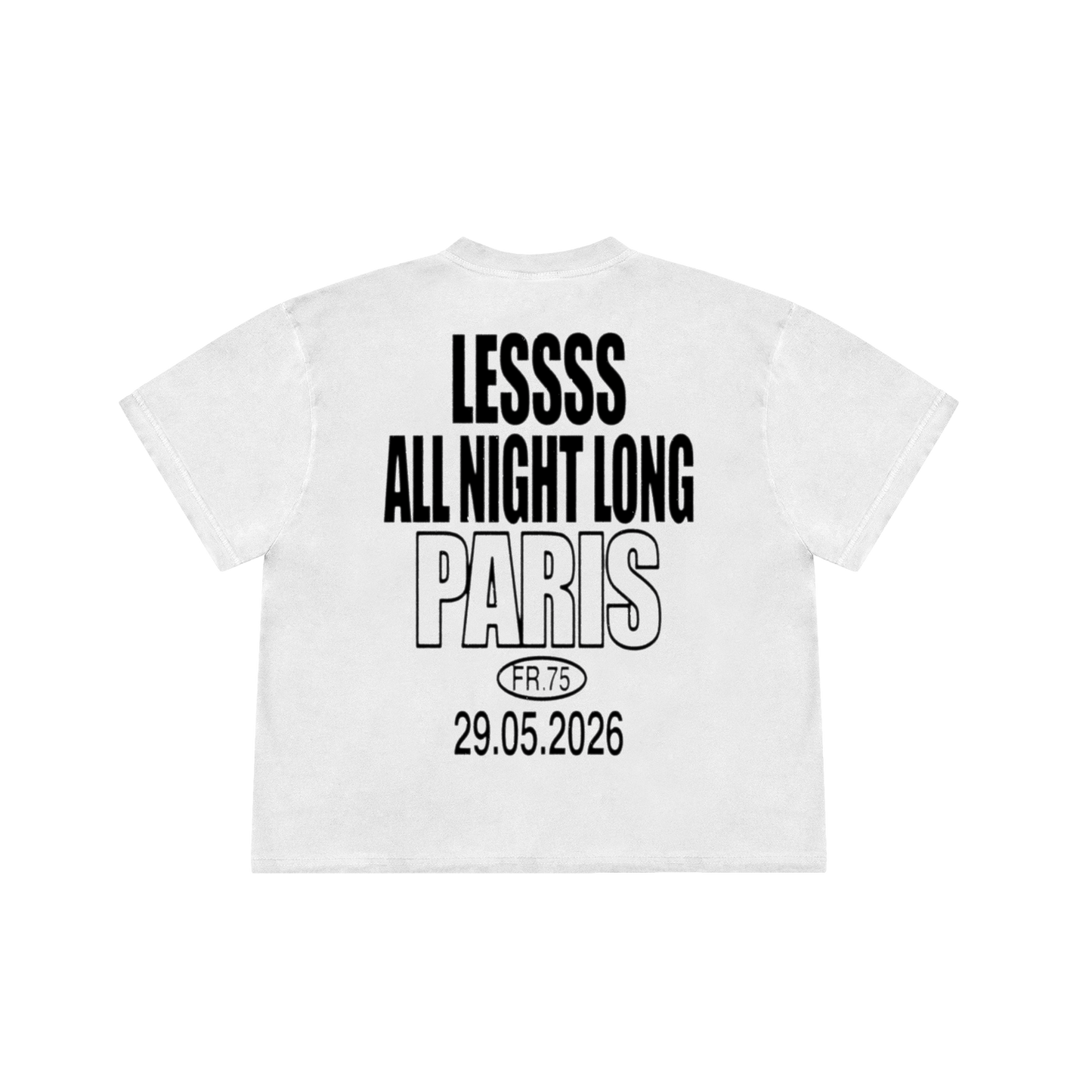 LESSSS TEE ALL NIGHT LONG EDITION | BLANC