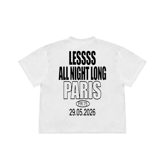 LESSSS TEE ALL NIGHT LONG EDITION | BLANC